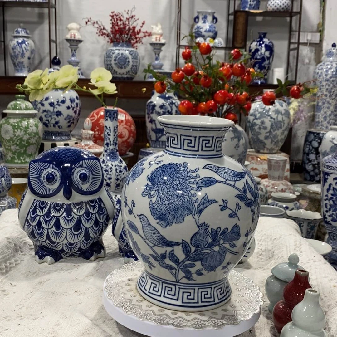 【闪购商品】摆件石榴花瓶摆件……