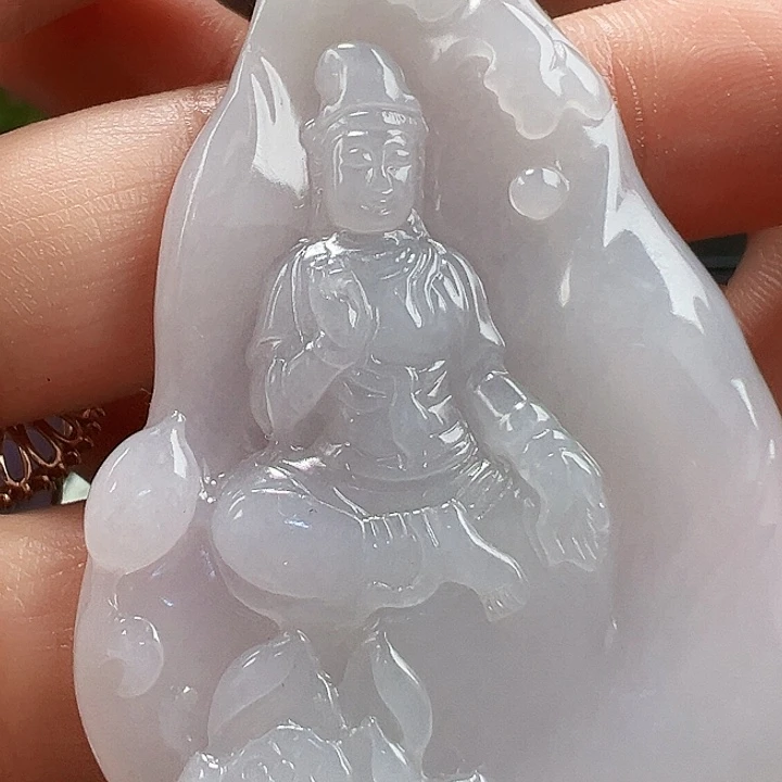 翡翠未镶嵌颈饰天然A货翡翠