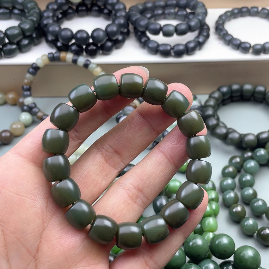 和田玉手串未镶嵌