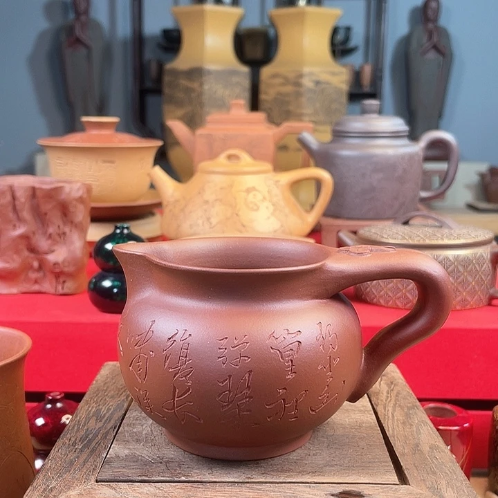 紫砂茶杯祥云公道