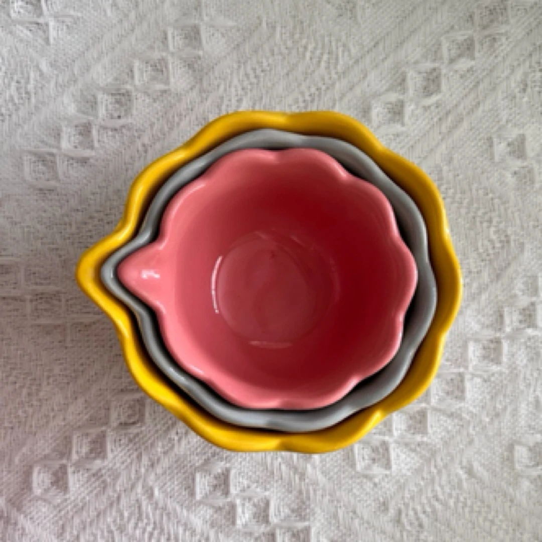 【三件套】引流陶瓷料汁饺子醋小碗3件套粉色福利