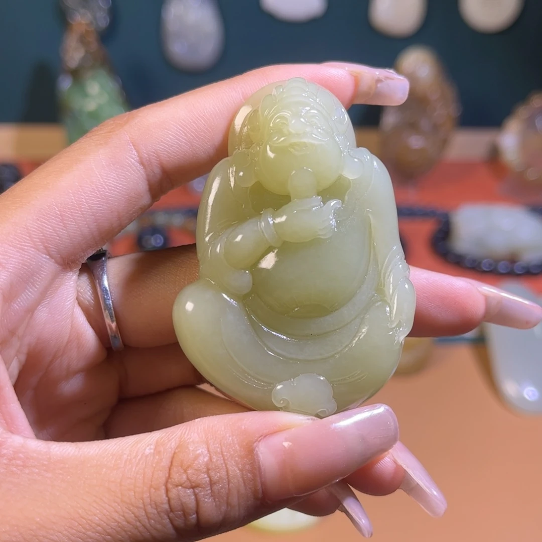 和田玉未镶嵌挂件