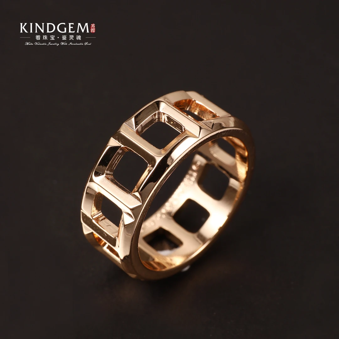 铜合金戒指 时尚轻奢简约气质百搭闭口戒指 C-29513-6