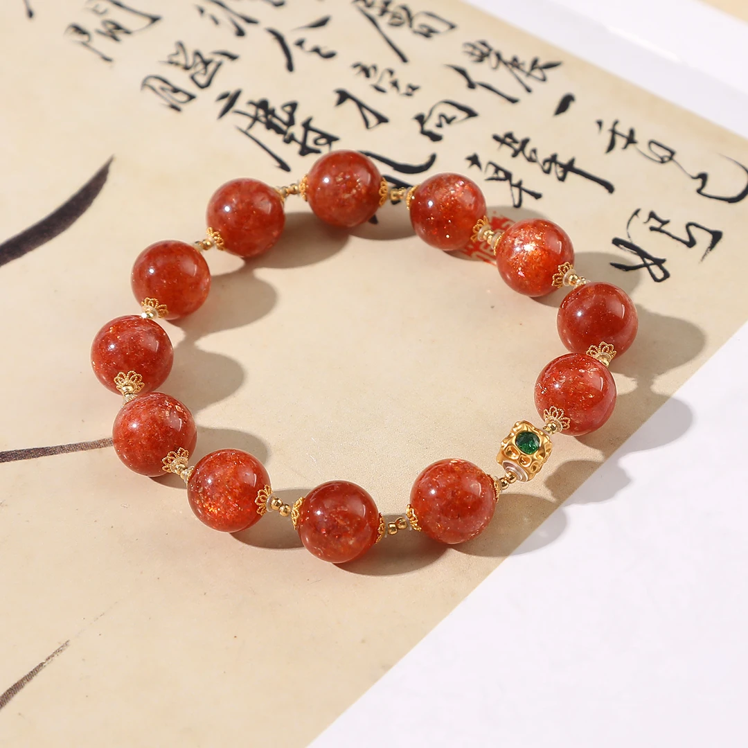 1v1+一了个卜【煦色韶光】殿堂级大点位11m金太阳手串