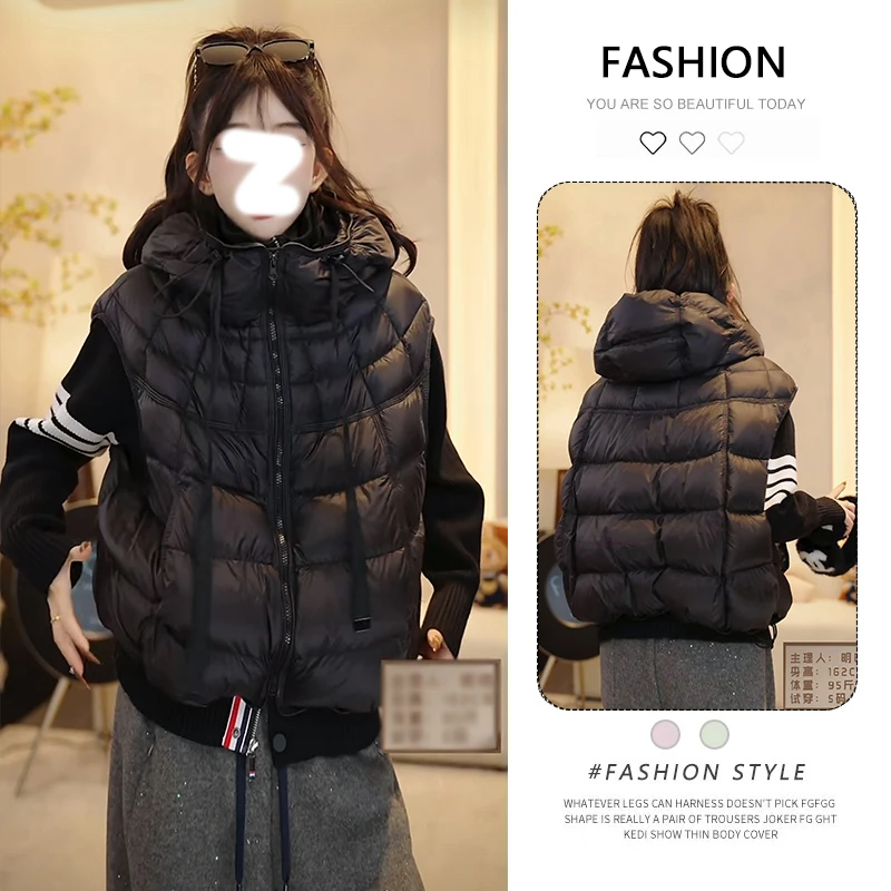超好看棉衣外套女冬季新款网红短款保暖加厚马夹小个子棉马甲背心