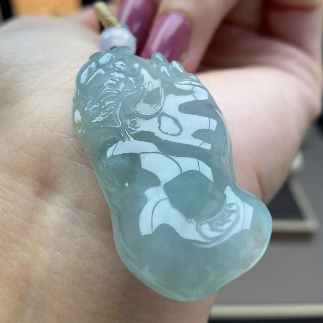 翡翠未镶嵌颈饰吊坠23