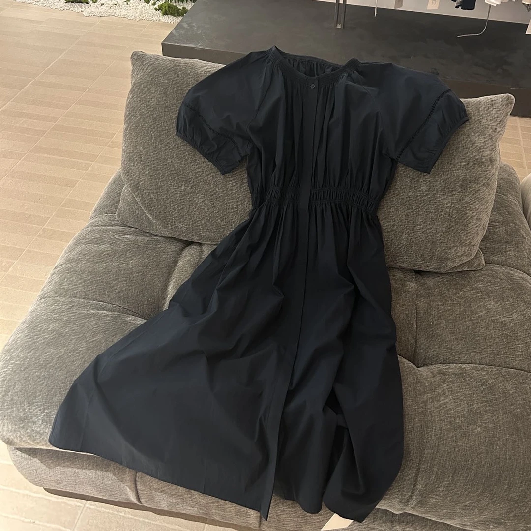 夏季新款温柔优雅收腰长款连衣裙1572290（裙长113）