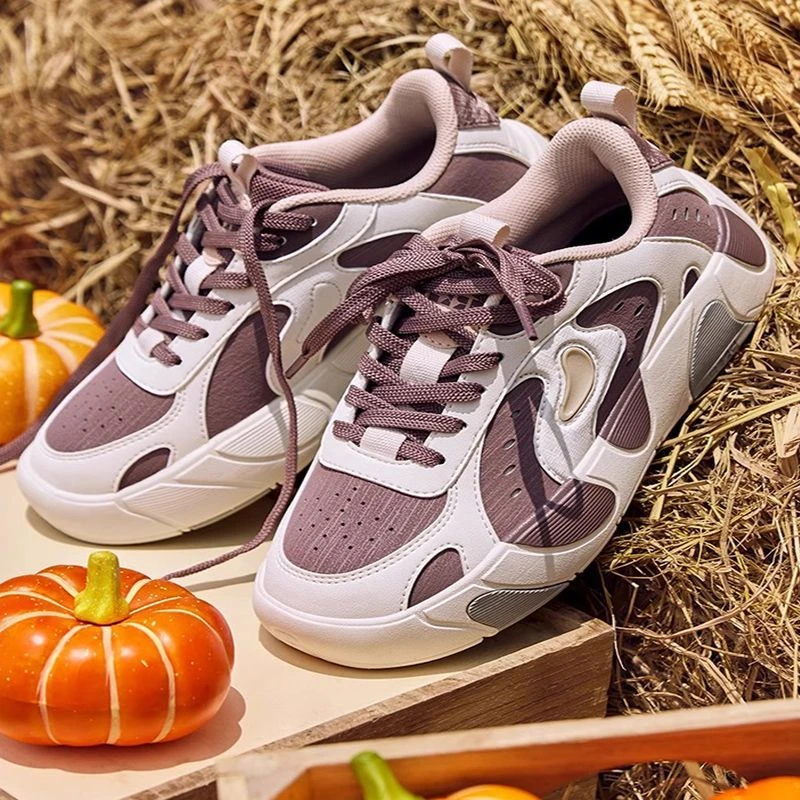 于适推荐鸿星尔克南瓜鞋2025新款男女同款百搭轻奢情侣超软板鞋子