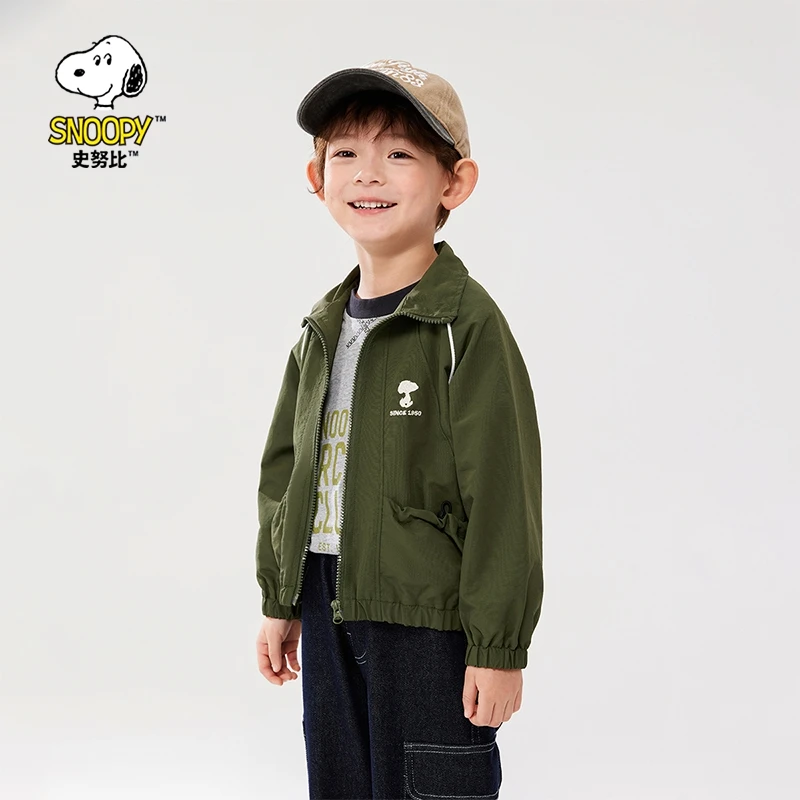 【小洁专属】史努比男童外套春季新款儿童印花户外运动外套JY51W004