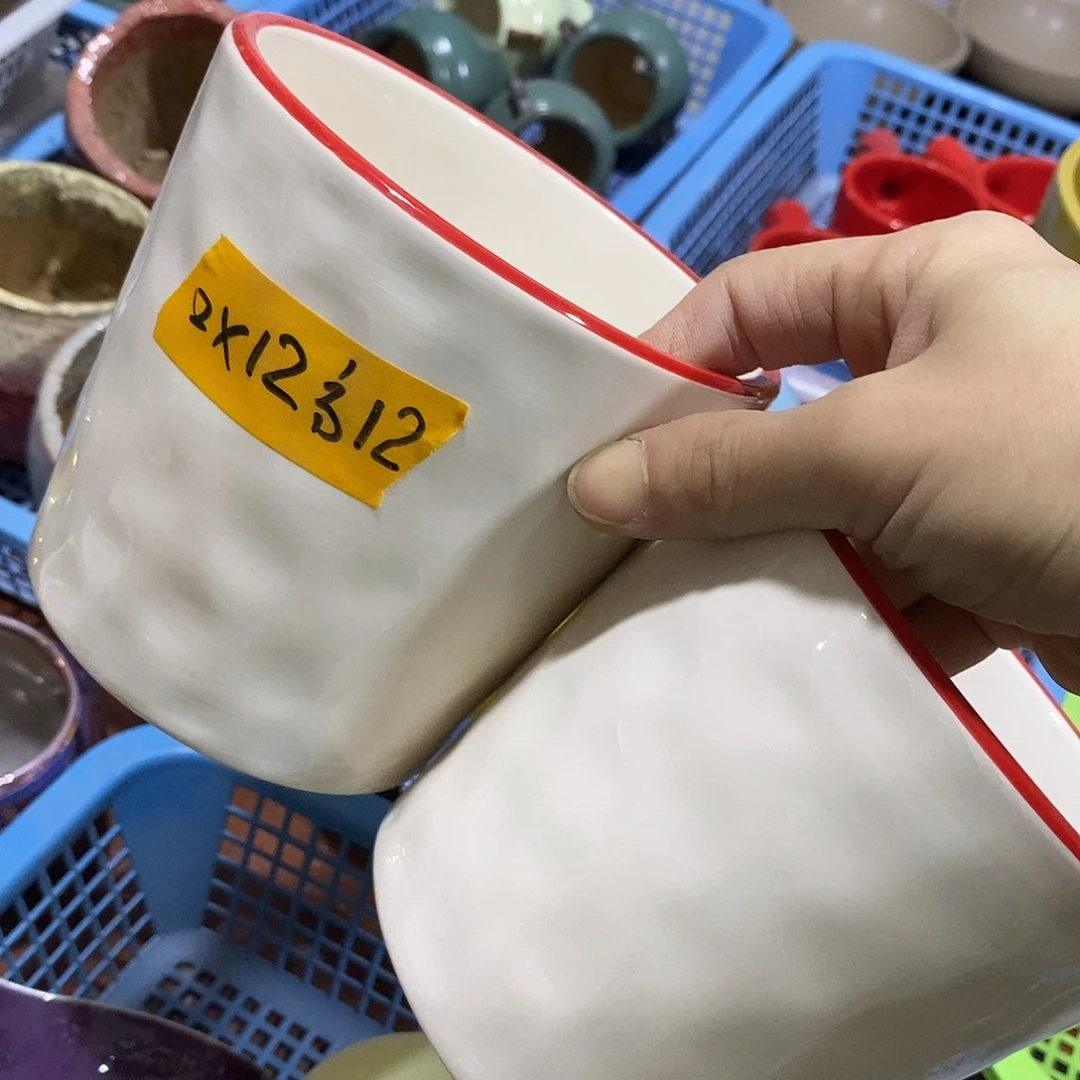 杯子陶陶盆有孔 瑕疵介意勿拍