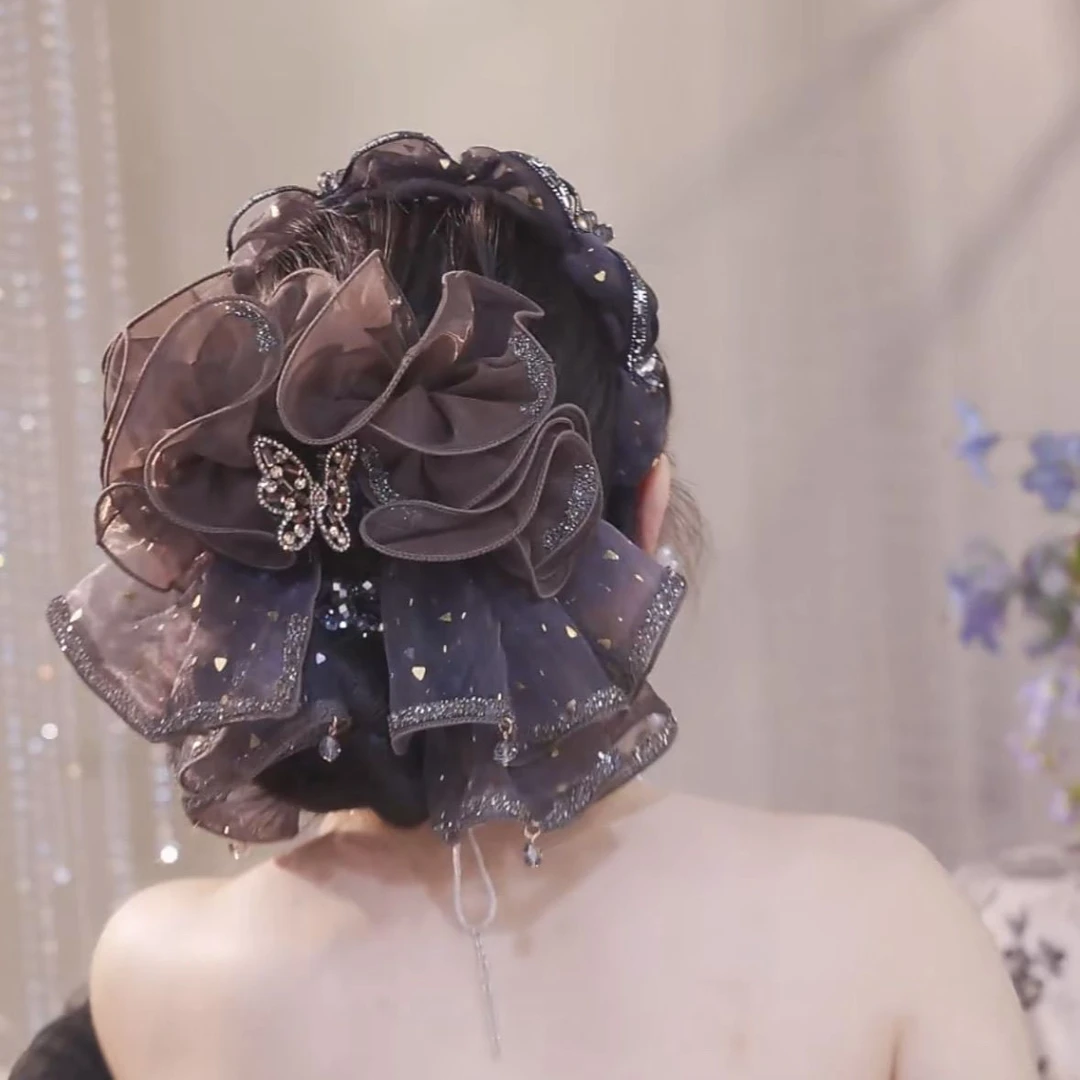 【金箔蝴蝶】小众设计师款蓬松显发量抓夹轻奢气质时尚发夹