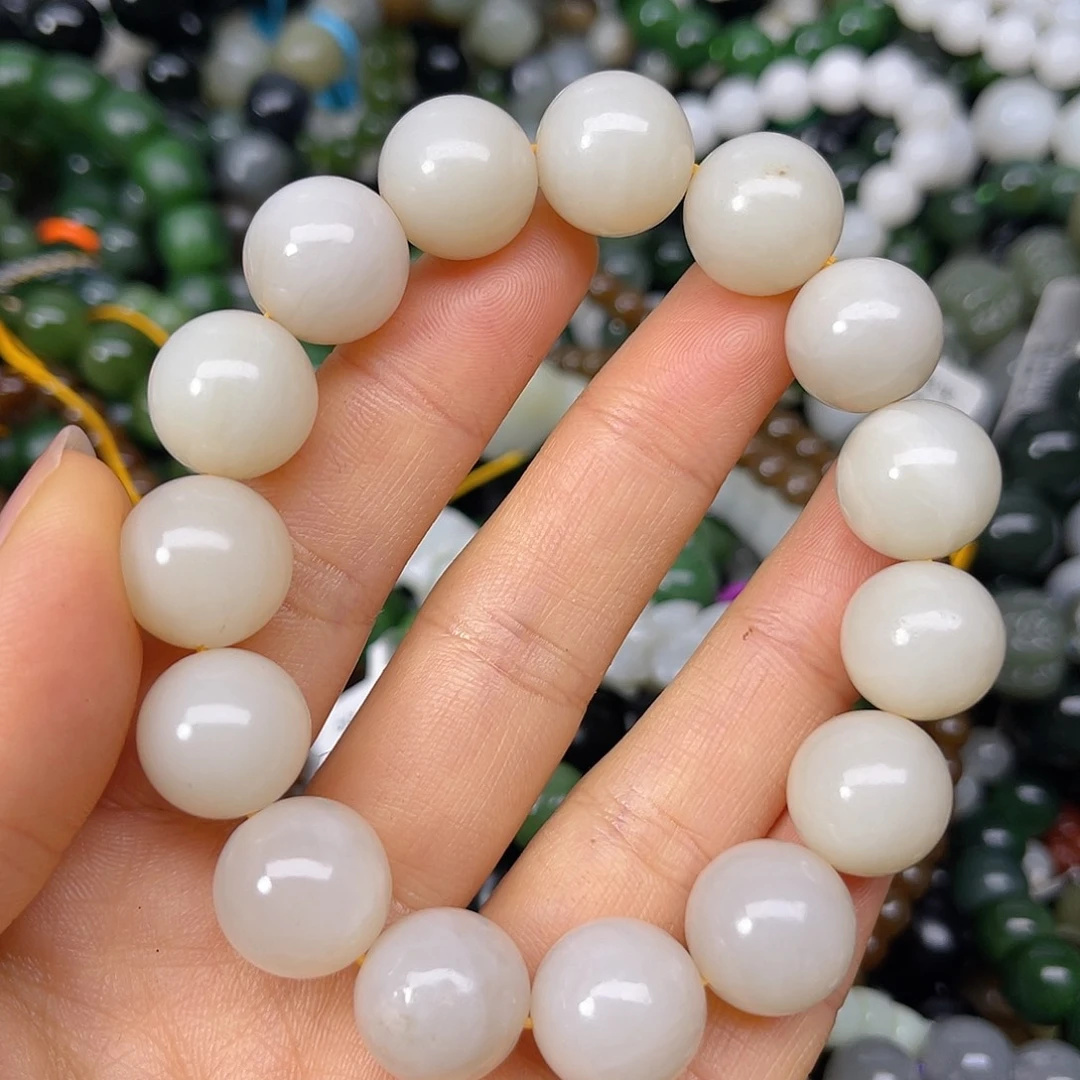 和田玉未镶嵌手链