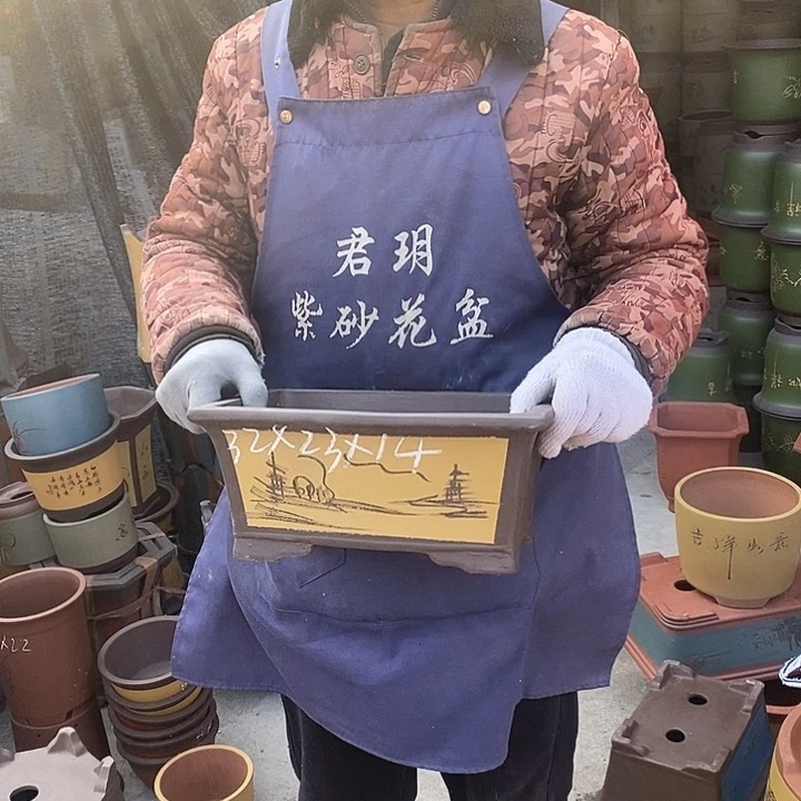 紫砂花盆紫砂花盆