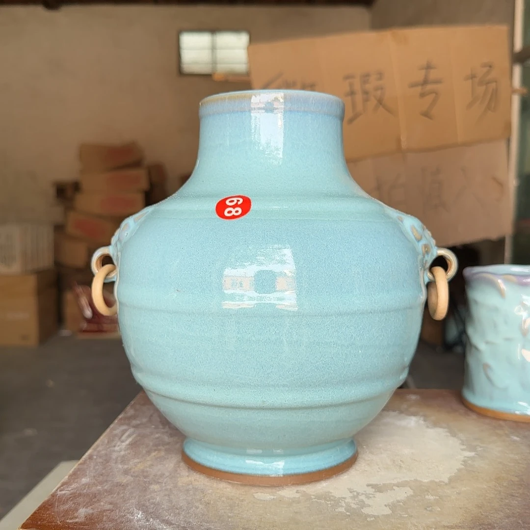 摆件郑家钧窑摆件微