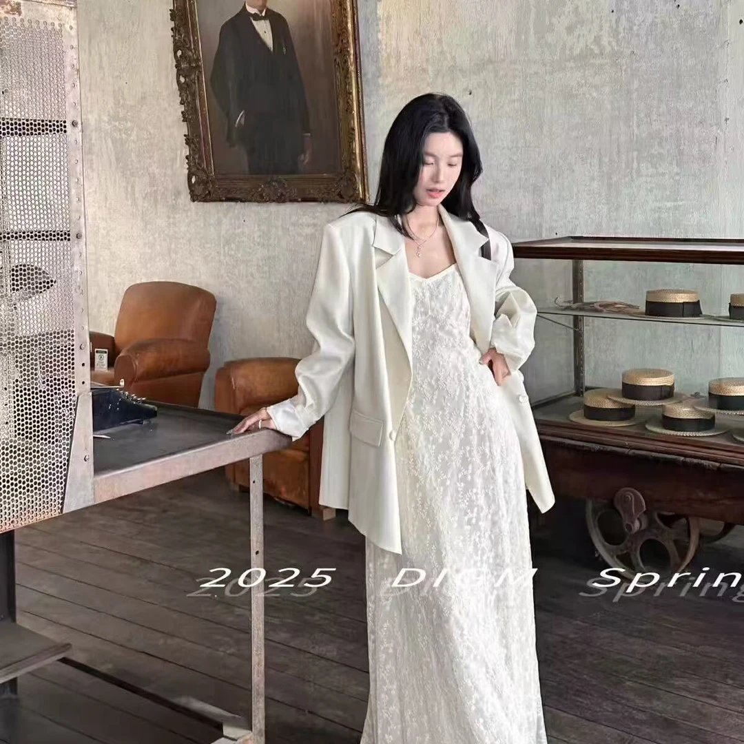 2-300斤法式时尚气质绝美重工蕾丝钩花设计收腰显瘦吊带连衣裙