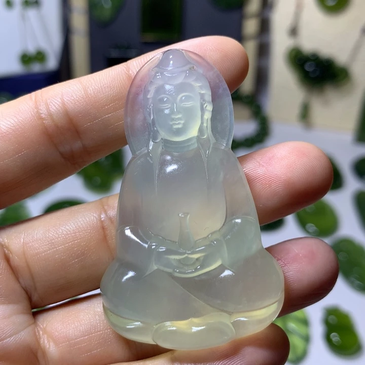 岫玉未镶嵌颈饰吊坠