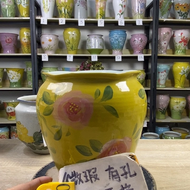 景德镇高温陶瓷花盆