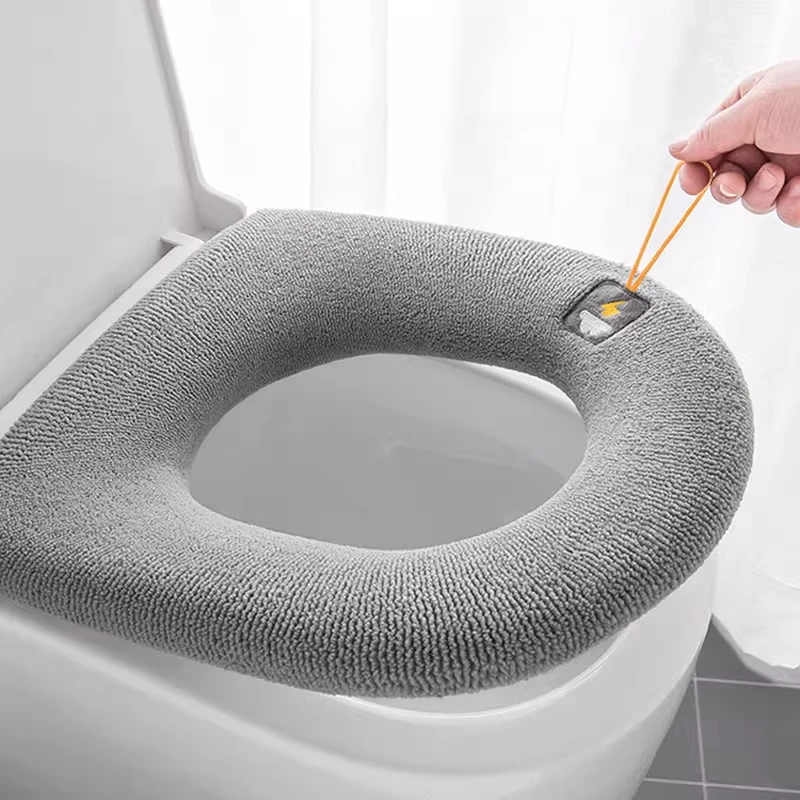 马桶坐垫子冬季2025新款坐便器套座垫圈厕所冬天粘贴式座圈秋加绒