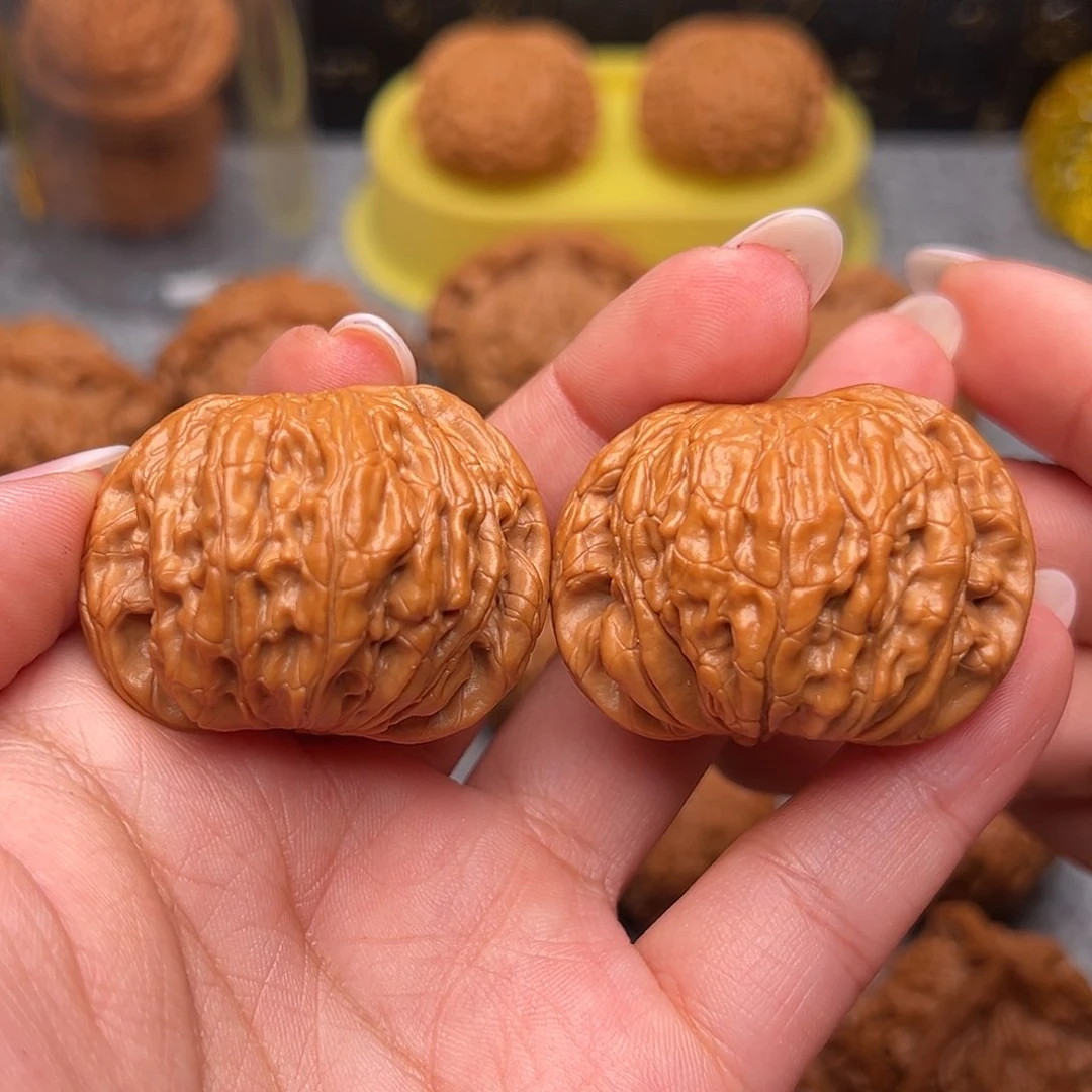 把件文玩核桃毕业山地石子磨41全品