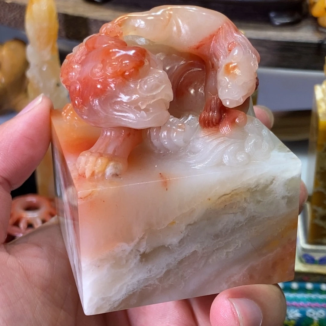 寿山石印石老挝结晶料