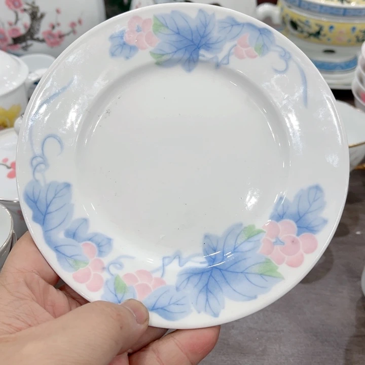 壶釉下五彩的瓷器和瓷器