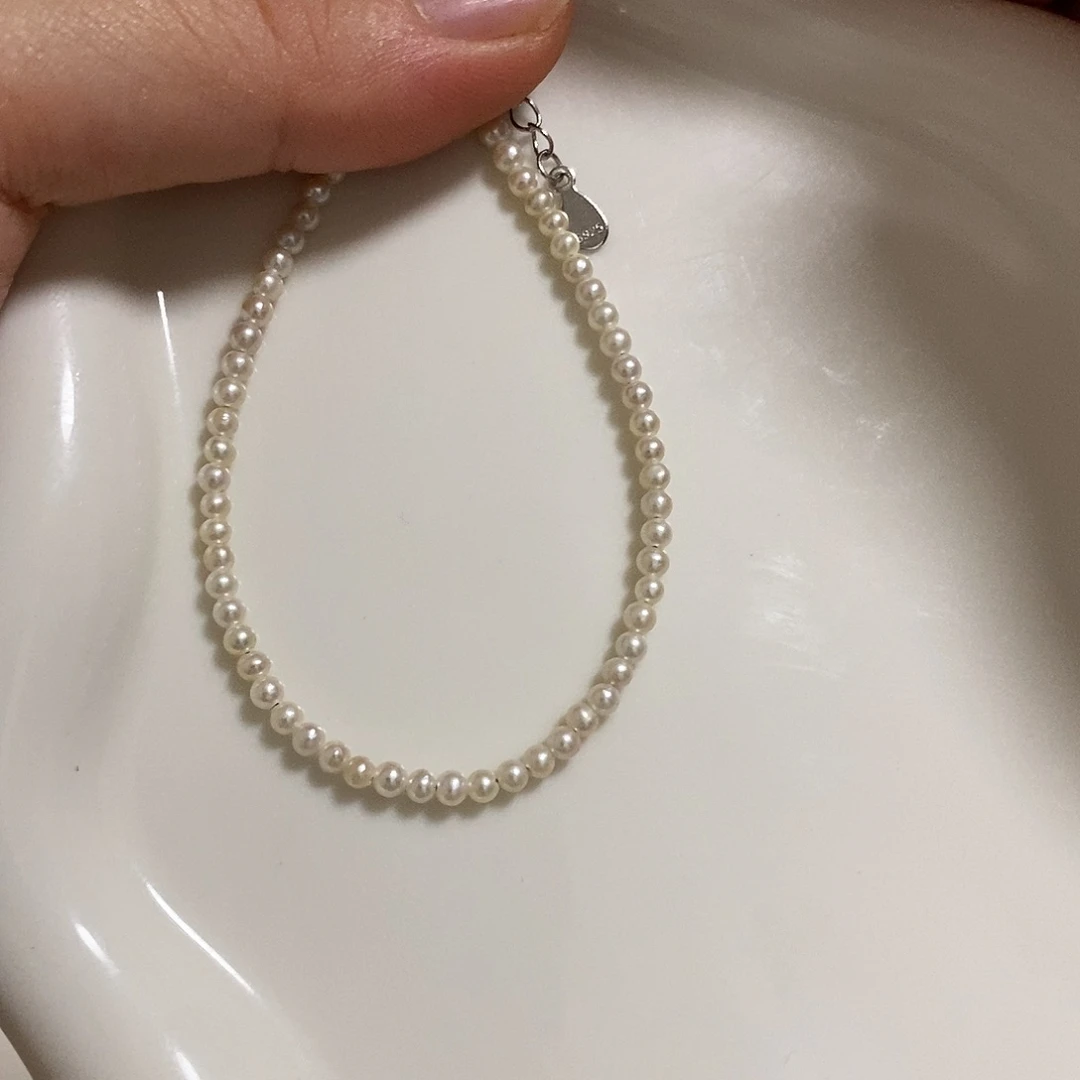 手绳淡水珍珠银S925镶嵌