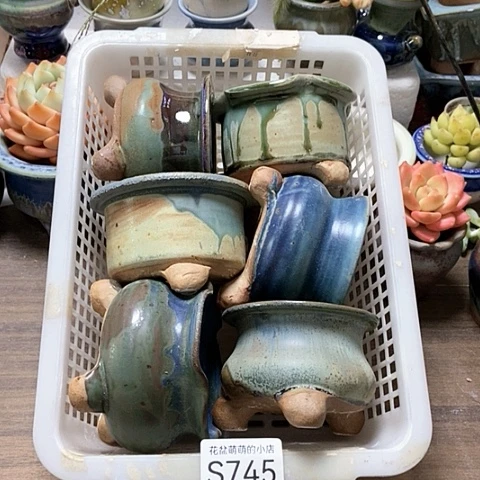 紫砂花盆745微瑕品口径7到8左右