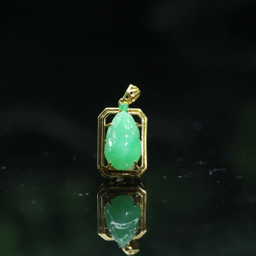 FC10天然缅甸翡翠A货18k貔貅挂件/400629/保利厦门拍卖