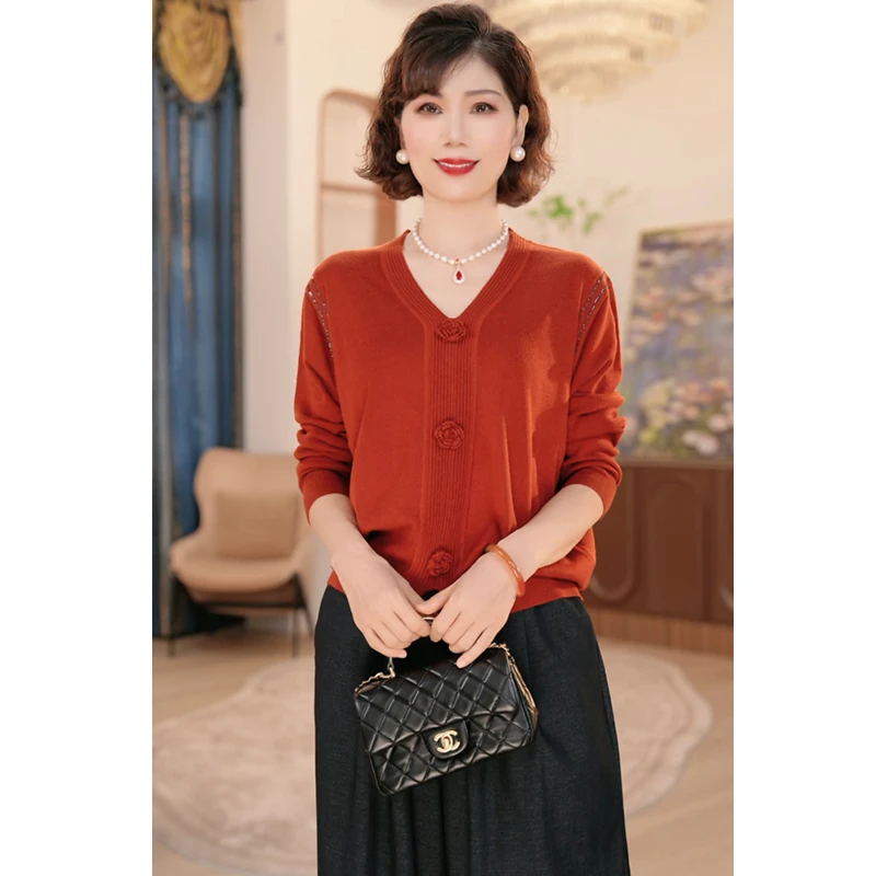 【秋】年轻妈妈秋时尚洋气套装2025新款洋气中老年上衣服两件套