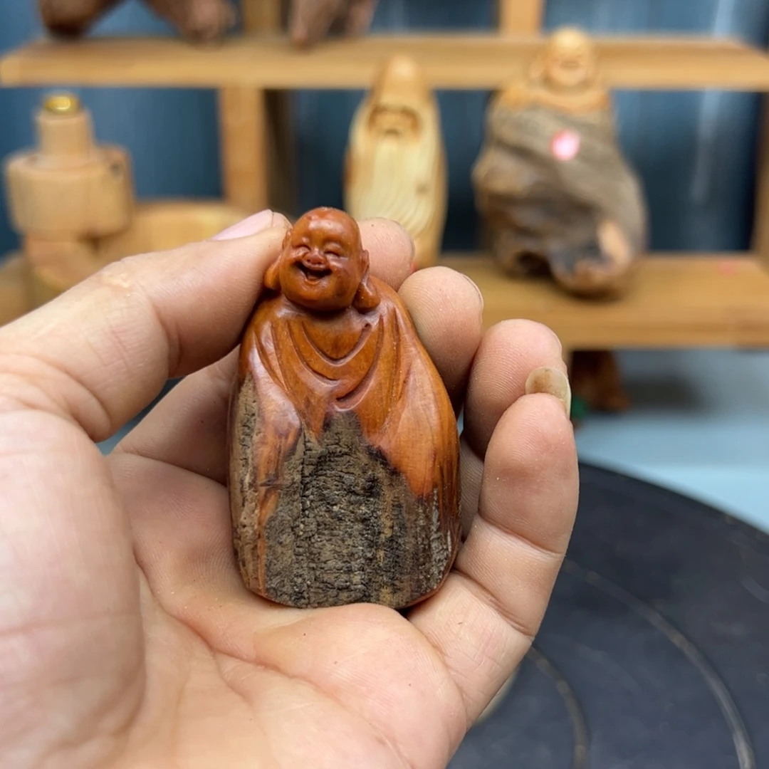 小***叶木崖柏木摆件手把件