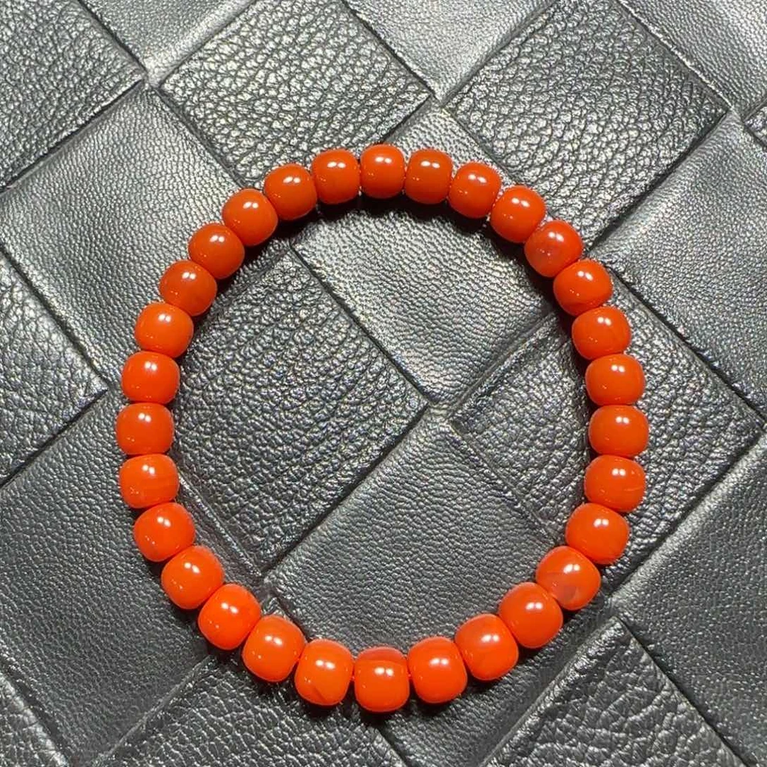 南红玛瑙未镶嵌手串6.9mm