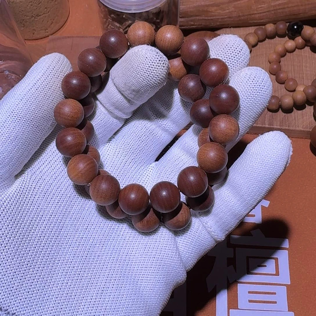 檀香木1.2×17颗玉化老料