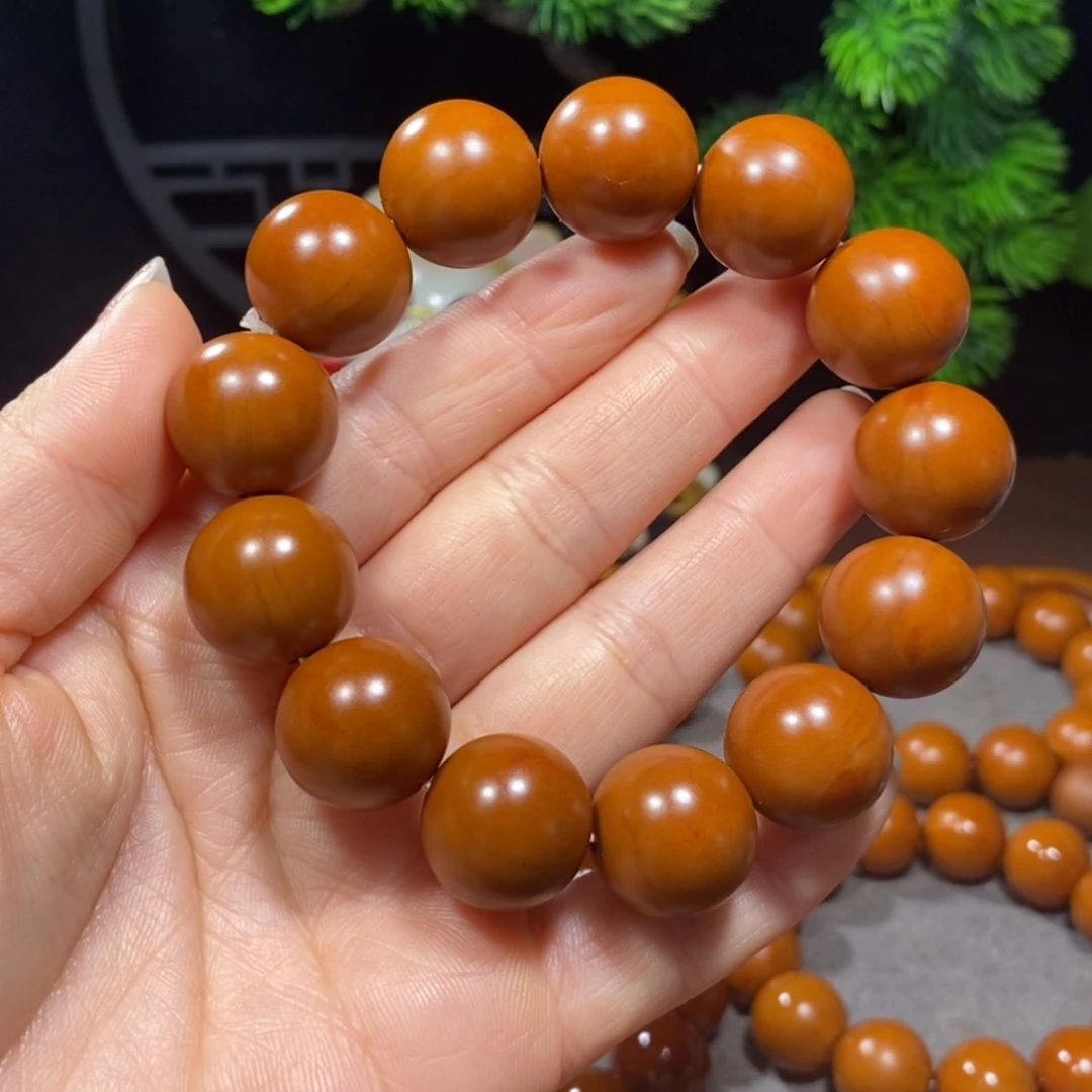 【闪购商品】吊坠橄榄核杨*1.77+鸡血红铁核全品小孔