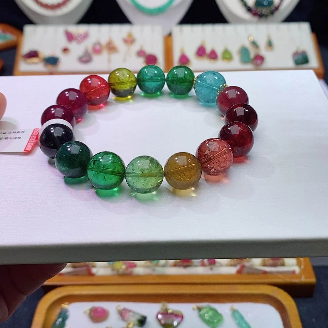 碧玺碧玺m未镶嵌手链