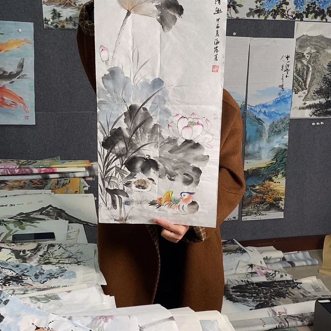 国画手写手绘国画作品108