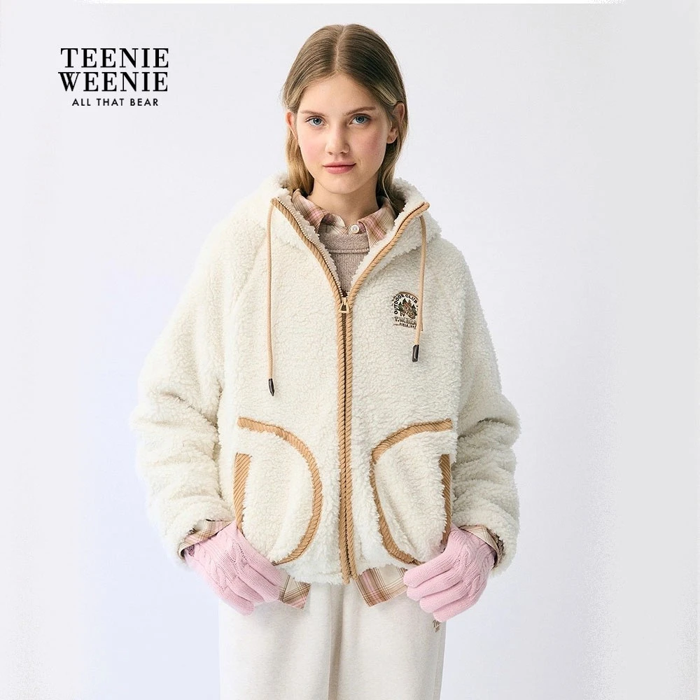 TeenieWeenie小熊卫衣女2025冬季新款女装TTMZ254TC5A