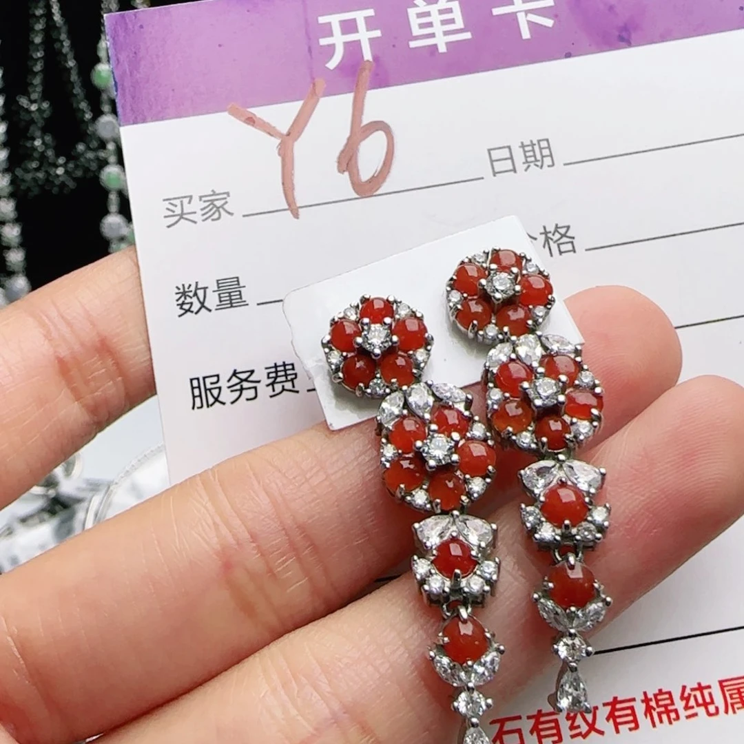 银S925镶嵌手链翡翠小***°