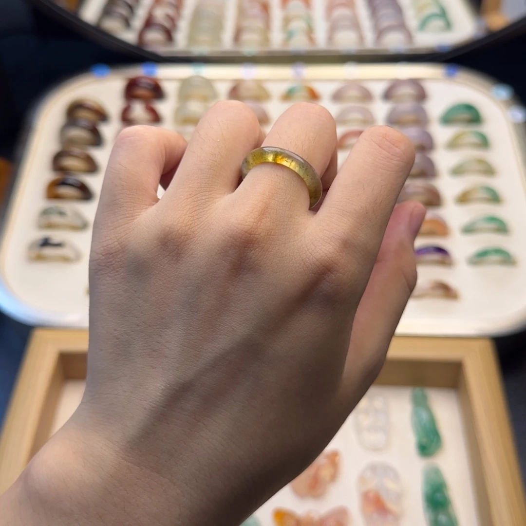 玛瑙/玉髓戒指合金