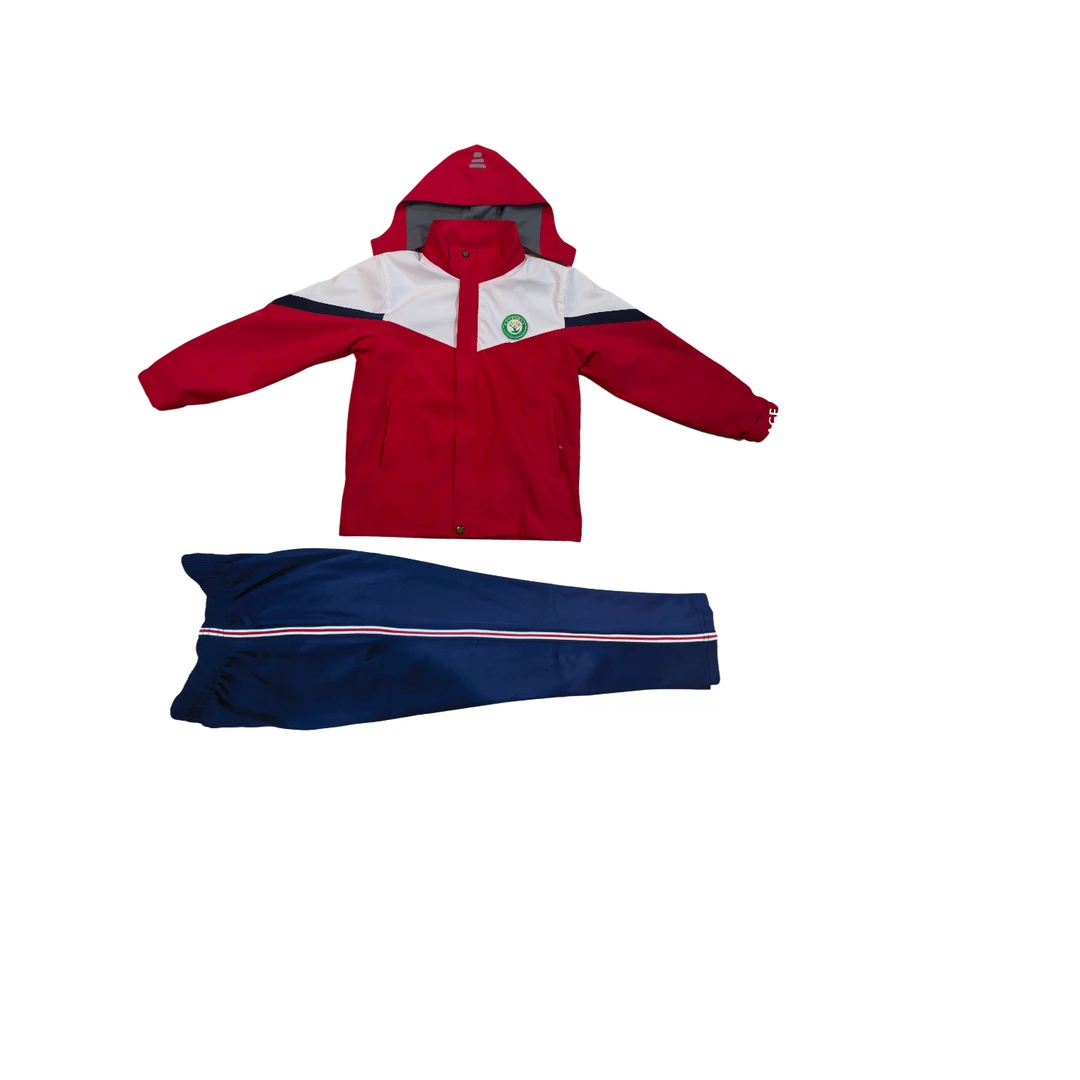 广西贵港市港北区小学冬季校服冲锋衣保暖加绒可脱卸内胆套装