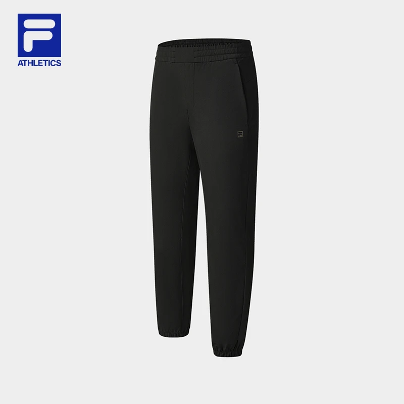 Fila/斐乐梭织裤男子休闲裤舒适跑步束脚透气户外运动A11M531808F