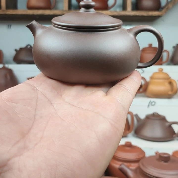 茶壶紫砂塞江老紫泥150cc左右微瑕