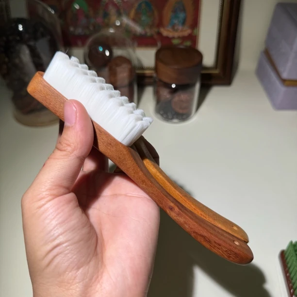 花梨木玉竹万毛刷清灰提亮文玩刷