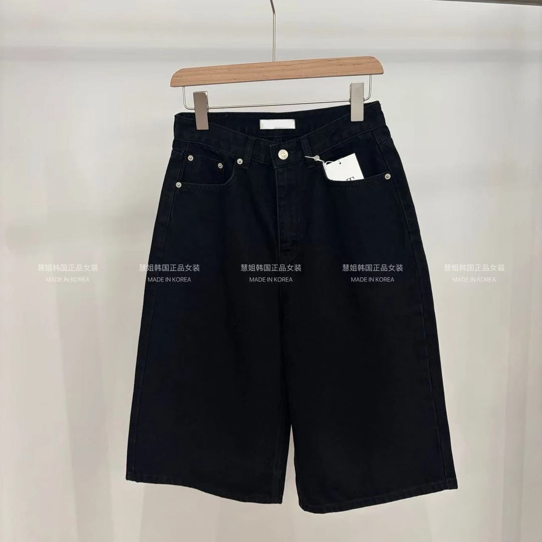 【慧姐韩国正品】25秋新款M黑色牛仔中裤31301536/N0退N0换