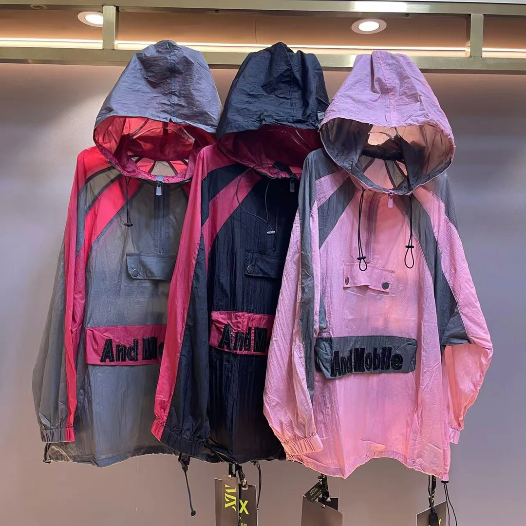 【NN+】MX重工亮片字母休闲宽松防晒衣