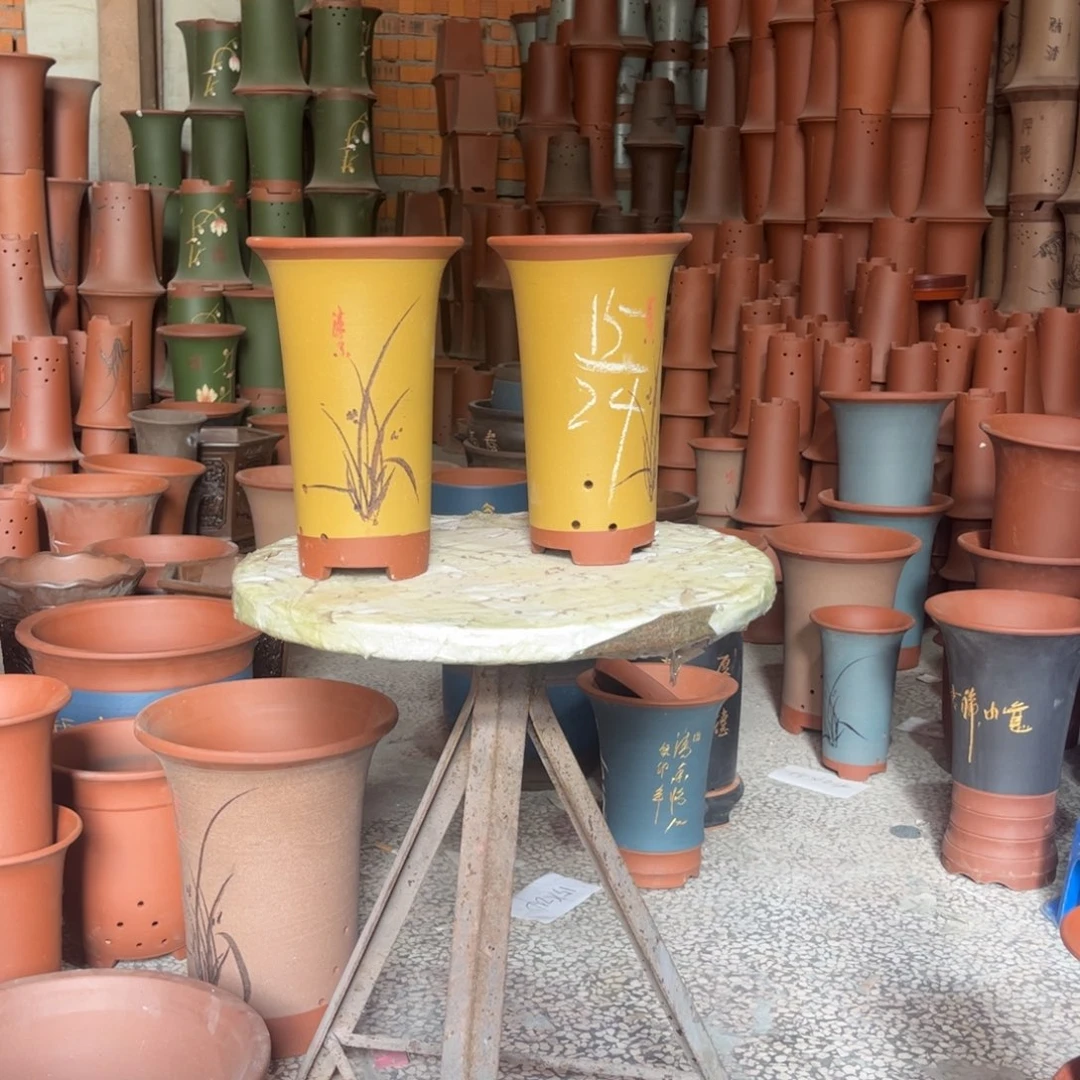 全部花苞紫砂花盆