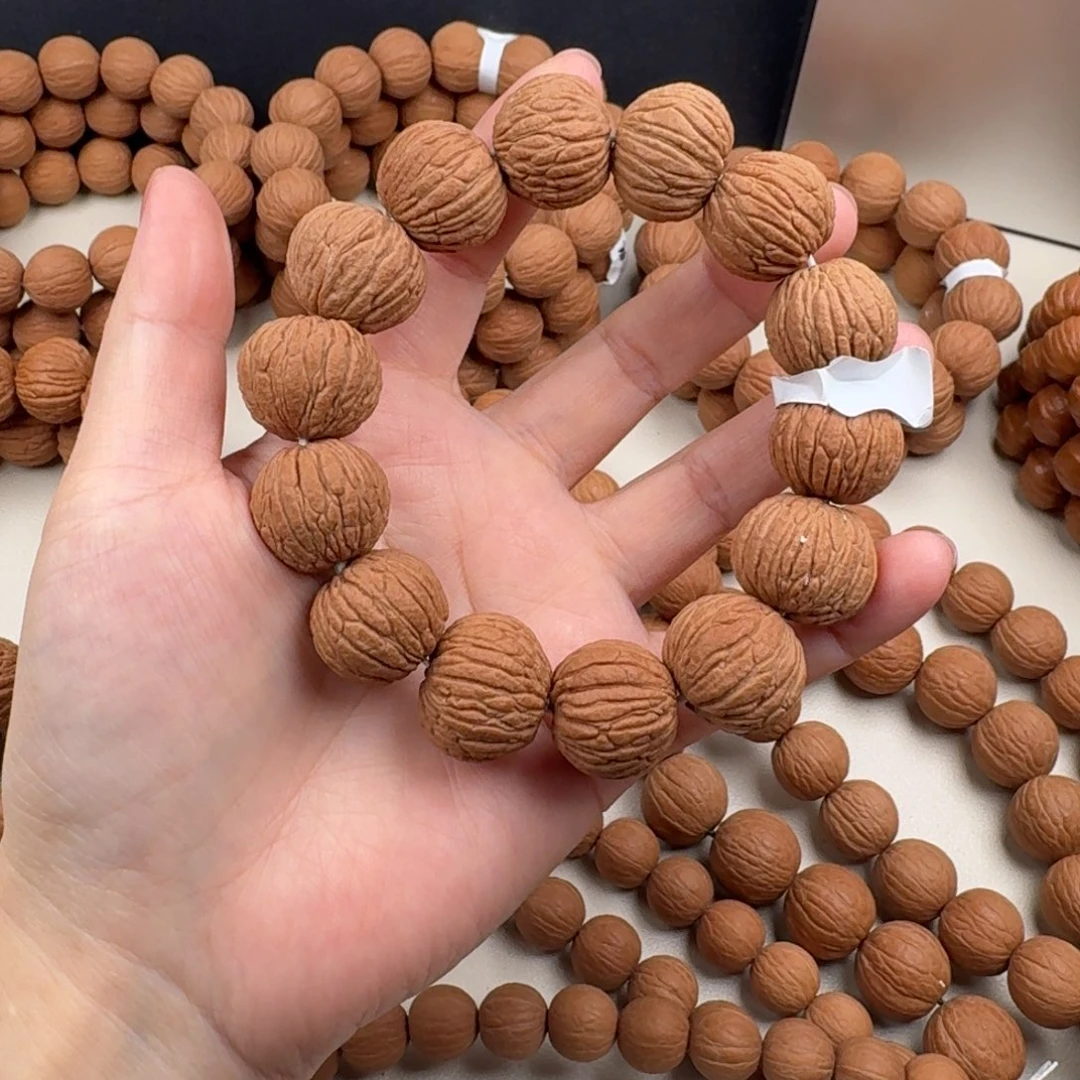 手串猴头核桃野生麒麟纹凤羽原皮原色