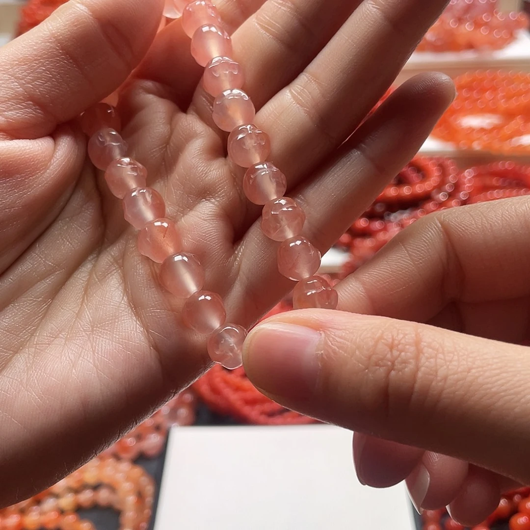 南红玛瑙未镶嵌手链8➕