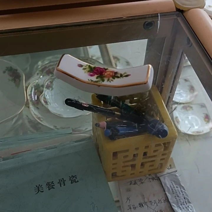 *****玫瑰拍金餐具筷子腿