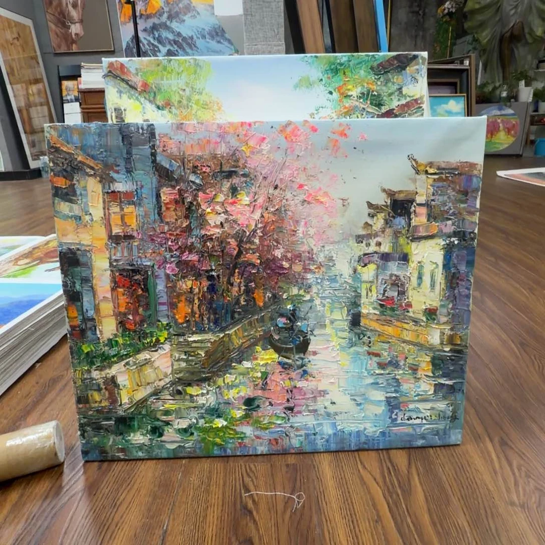 油画加油加油加油努力加油