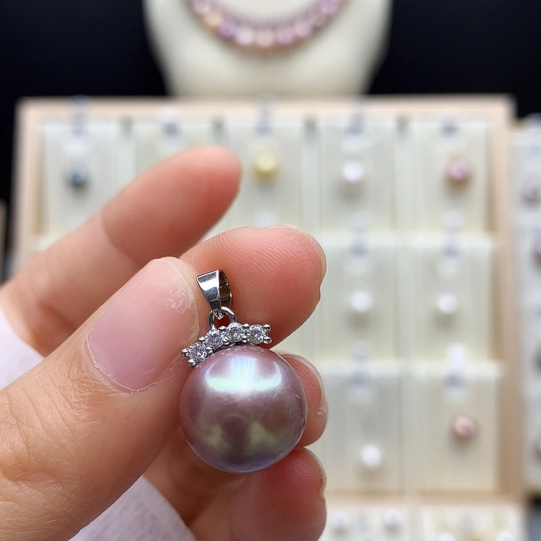 颈饰合金淡水珍珠